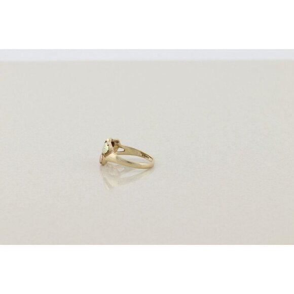 10k Yellow Gold Black Hills Gold Leaf Ring Size 7 - Picture 8 of 9